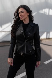 Kurtka skórzana MAJA – klasyka z rockowym pazurem | Monica Collection