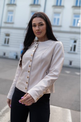 Kurtka skórzana damska Chanel Prosecco | Monica Collection