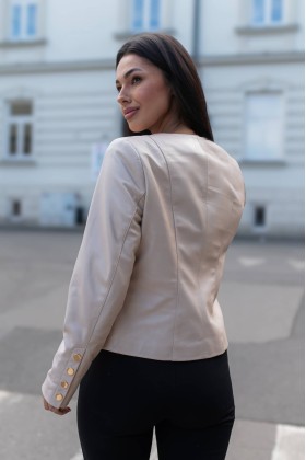 Kurtka skórzana damska Chanel Prosecco | Monica Collection